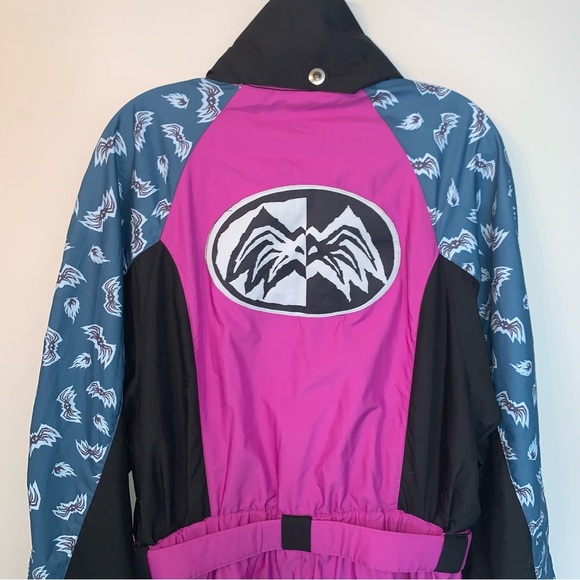 Vintage Bailo Spider Patterned Ski Suit 50 - Picture 6 of 15